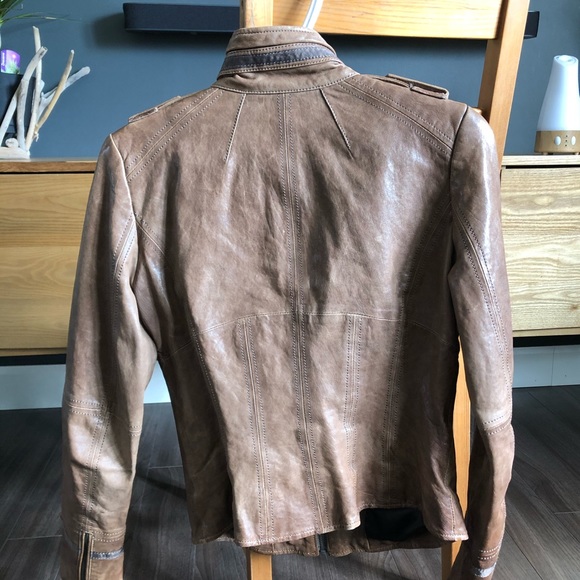 Brown Danier Leather Jacket - Picture 3 of 4